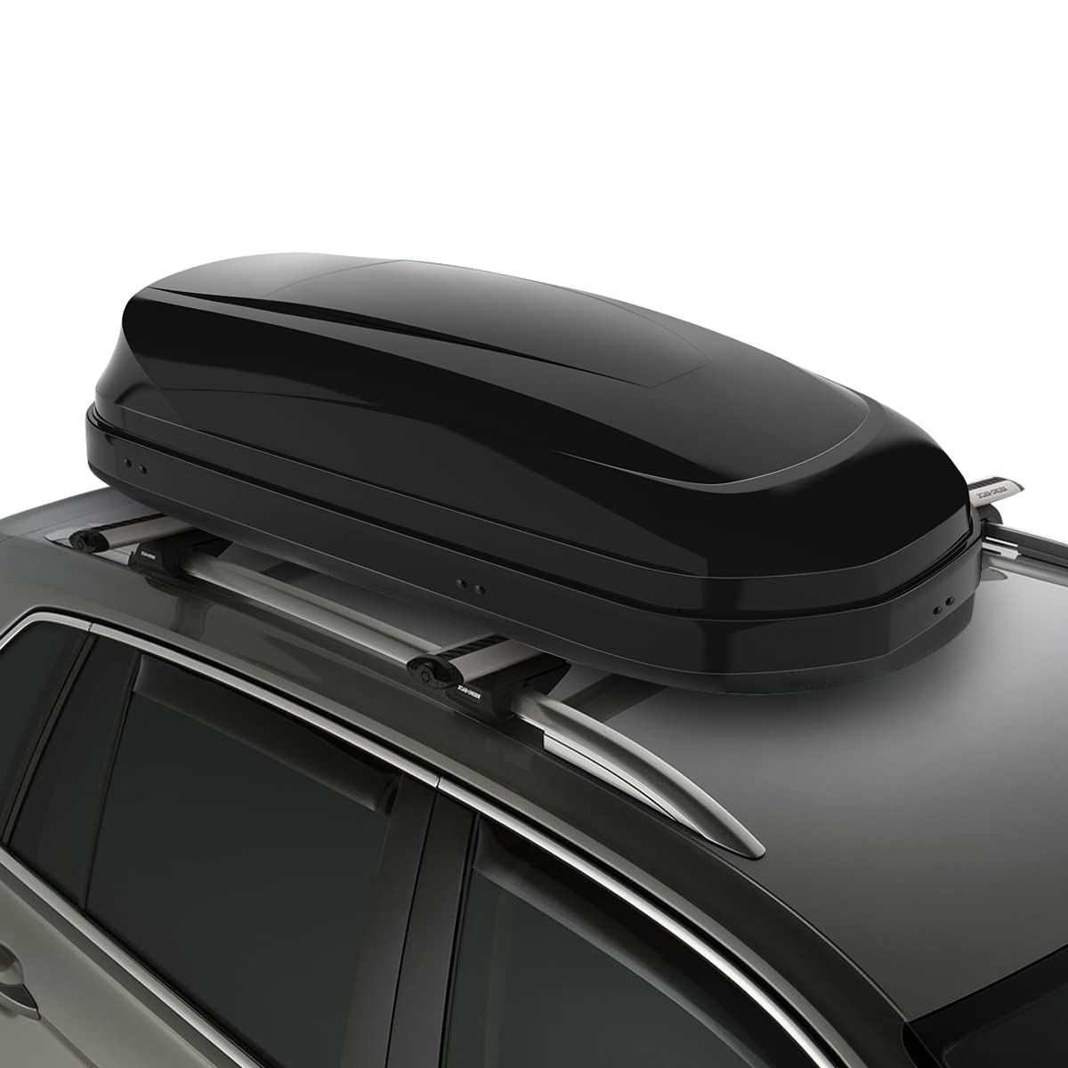 Photo 1 of -FACTORY SEALED- DNA MOTORING Rooftop Cargo Box Carrier Lockable Heavy Duty Car Top Storage Case, Capacity 110 Lbs, 53" L x 34" W x 15" H, 11 17 Cubic Ft.(Glossy Black), PT-ZTL-8166-GSBK