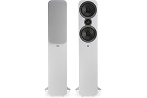 Q Acoustics 3050i Floorstanding Speaker Arctic White (Price displayed is for 1 Unit, for Complete Pair Please Order 2 Units) Stereo Speakers for Surround Sound/Home Theater