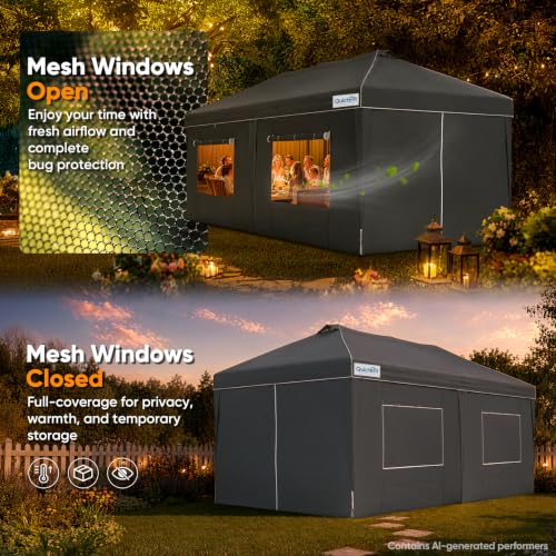 Quictent 10x20FT Easy Pop Up Canopy Tent Review: Commercial-Grade Enclosed Shelter image 24