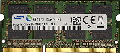 Samsung original 8GB (1 x 8GB) 204-pin SODIMM, DDR3 PC3L-12800, 1600MHz ram memory module for laptops (M471B1G73EB0-YK0)