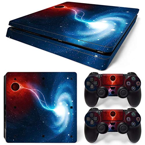 SUKEQ Protective Skin for PS4 Controller, Galaxy Vinyl Sticker Decal Cover for Sony Playstation Console Controller (Galaxy C)