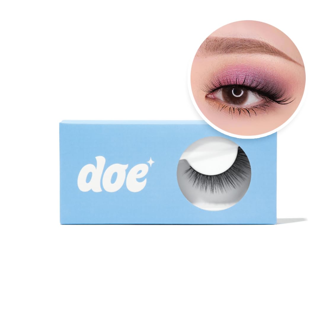 Photo 1 of Morning Dew - Reusable 15 Wears, Natural Looking Vegan False Lashes, Handmade from Korean Silk. Lightweight Cruelty Free Eyelash for Everyday Look - 1 Pair