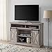 Walker Edison Clayton Farmhouse Sliding Double Barn Door TV Stand for TVs up to 58 Inches, 52 Inch, Grey Wash