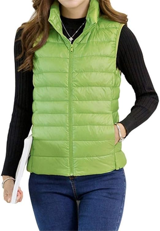 Women's Down Vest Packable Outdoor Winter Vest Lightweight Down Fashion