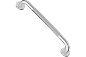 Satin Brushed Nickel Shower Grab Bars 20 Inch w/Anti-Slip knurled Grip, iMomwee Stainless Steel Wall Mount Bathroom Safety Balance Handrail, Handicap Elderly Senior Assist Textured Grab Bar Handle