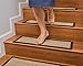 Natural Area Rugs - Seagrass Stair Tread, Half Panama Collection, Natural Fiber, Handmade & Latex Backed, Espresso 9