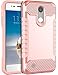 LG Harmony Case,LG K20 Plus Case,LG V5 Case,LG K10 2017 Case,SLMY[Shock Absorption]Slim Fit Heavy Duty Drop Protection Hybrid Armor Defender Case Cover for LG K20 Plus / LG V5 / LG K10 2017-Rose Gold