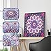4 packs set Diamond Painting DIY 5D Special Shape Rhinestones, ABEUTY Mandala Flowers, Partial Drill Crystal Diamond Art Kits