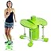 Dancer Flip Evolved Pogo Stick - with A Twist - Fun Exercise Jumper- New Bounce Pogo (Green, Adult 110 - 240 Ibs.)