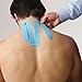 Spidertech Neck 4pc Tin [Blue]. Water-Resistant, Latex-Free and Easy to use. Preferred by Athletes. Reduce Inflammation, Help re-Train Muscles, Enhanced Performance.