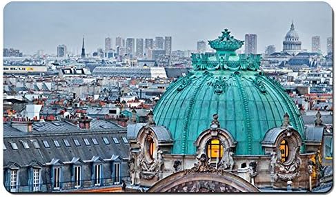 Computer Keyboard Mousepad Water-Resistant Non-Slip Base - Opera Garnier Paris - Large Extended Gaming Mouse Pad Mat - 23.6x13.8 Inches