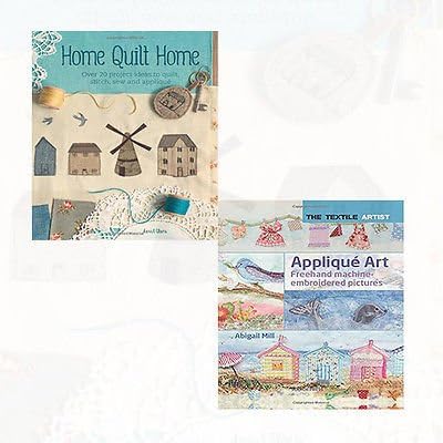 Janet Clare and Abigail Mill Collection 2 Books Bundles - (Home Quilt Home [Paperback] ,Applique Art [Flexibound] )