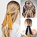 CODOHI 9 Packs Solid Hair Scrunchies Bowknot Ties Ponytail Bow Accessories Assorted Colors Ponytail Holder for Women Girls