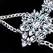 Holylove Colorful Crystal Unique 2016 Statement Body Jewelry Necklace- with Color Box (Silver)
