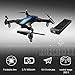 ScharkSpark Drone for Beginners, Portable RC Quadcopter with Foldable Arms Indoor/Outdoor Play, 6-Axis Gyro One-Key Return/Headless Mode/Altitude Hold/3D Flips, Warrior II