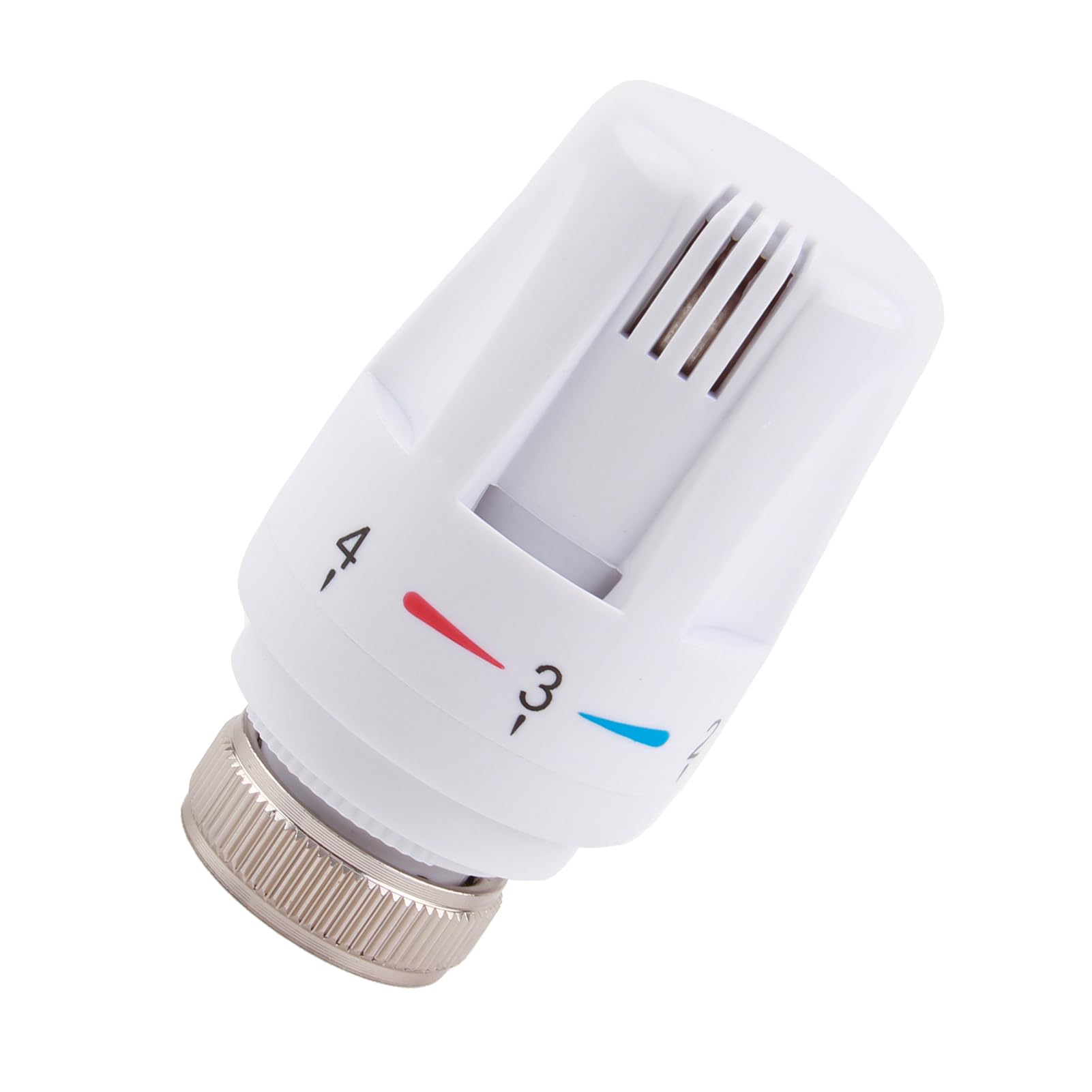 Thermostatic Radiator Valve, Radiator Automatic Thermostat Valve Replacement Heads, Standard M30x1.5 DN25 Electric Regulating Valves Universal for Home Office Plumbing Heating Systems(White)