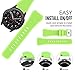 Gear S3 Frontier / Classic Watch Band, MoKo Soft Silicone Replacement Sport Strap for Samsung Gear S3 Frontier / S3 Classic / Moto 360 2nd Gen 46mm Smart Watch, NOT FIT S2 & S2 Classic & Fit2, GREEN