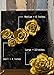 MEJOY 5 Large Crepe Paper Flowers,Handcrafted Flowers,Nursery Wall,Metallic Gold Rose Flower,for Wedding Backdrop, Gold Bachelorette,Baby Shower,Photo Backdrop,Gatsby Nursery,Archway Decor