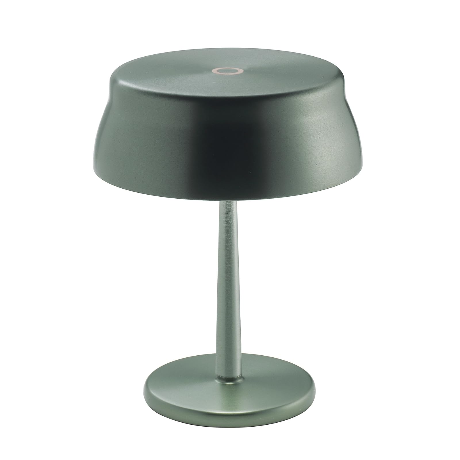 Zafferano, Sister Light Wi-Fi Mini Lamp, Cordless Rechargeable Table Lamp with Remote Control, for Indoor and Outdoor Use, Dimmer, 2200-4000 K, Height 17 cm, Green Colour