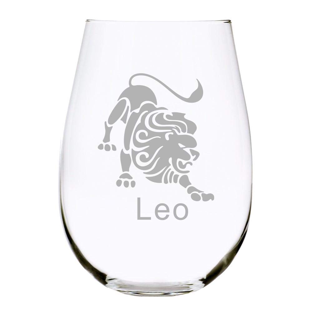 Horoscope Zodiac Wine Glasses Handmade
