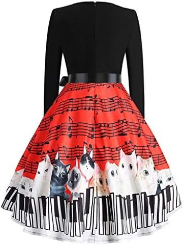 ワンピース Bobogojp レディース ドレス 音符 ピアノ 猫柄 Vネック Aラインワンピース 袖なし大きいサイズ 仮装ドレス 膝丈スカート 細身 女の子 女性用 スカート 衣装 クリスマス B07krcnjc8 624円 セール開催中最短即日発送 新作 人気 送料無料 激安 お買い得