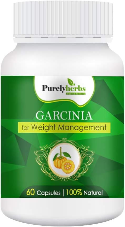 Purelyherbs Garcinia Cambogia Natural Weight Loss Supplement - 60 Capsules (800 mg per Capsule)