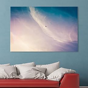 A Bird Flying in The Sky at Sunset