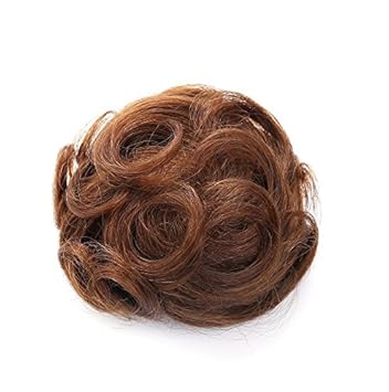 Amazon Com Rosette Hair 100 Human Clip On In Messy Hair Bun