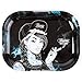 Beamer Designer Series Small Metal Rolling Tray - Beamer Girl -7 Inch x 5.5 Inch