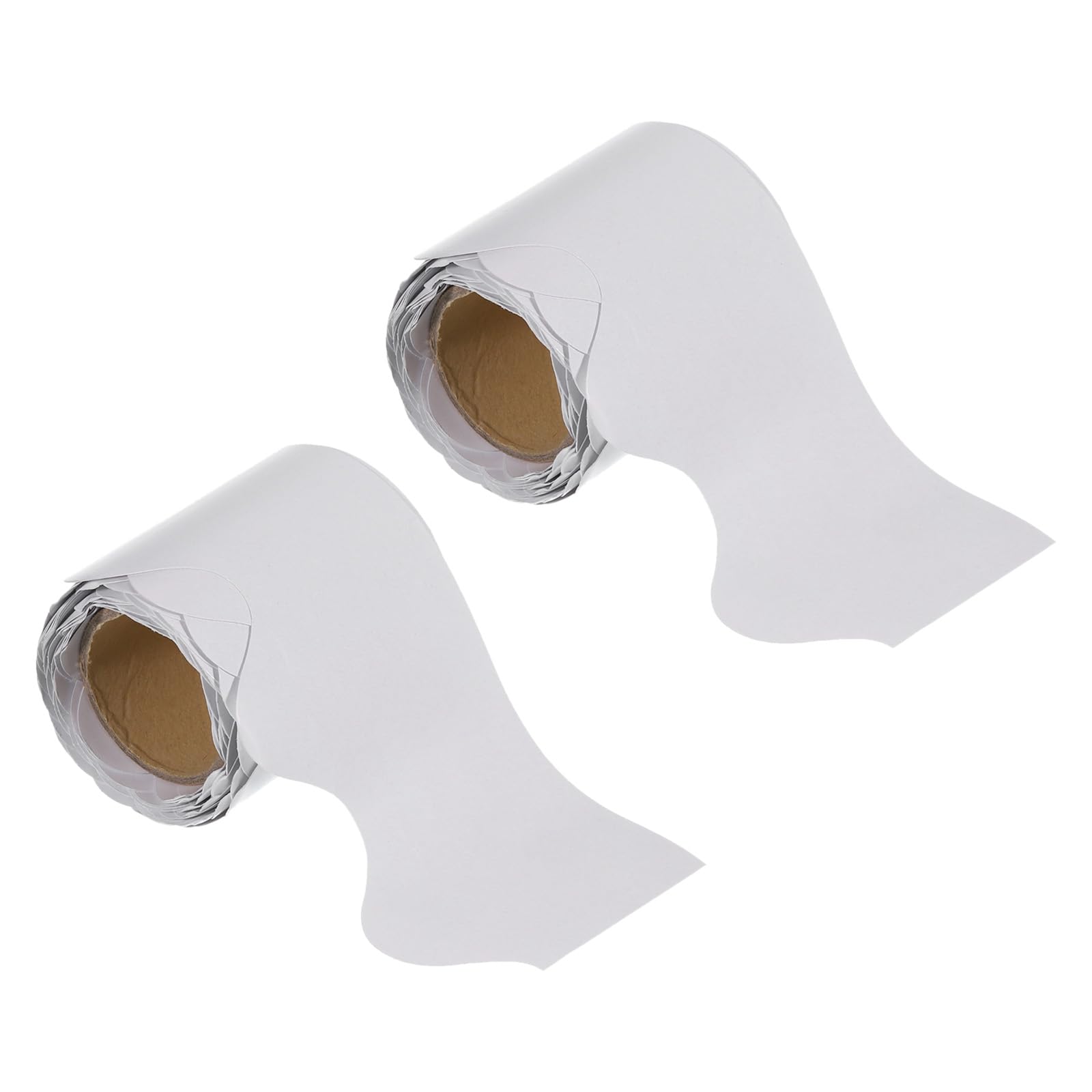 PATIKIL 2.3" x 16.4ft Bulletin Board Border, 2 Pack Scalloped Trim Strips Wall Decor for Locker Classroom Cork Poster Black Board White Chalkboard, White