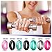 Egnaro Thin and Stackable Silicone Wedding Bands Women - 2.5mm Width - 1.8mm Thick