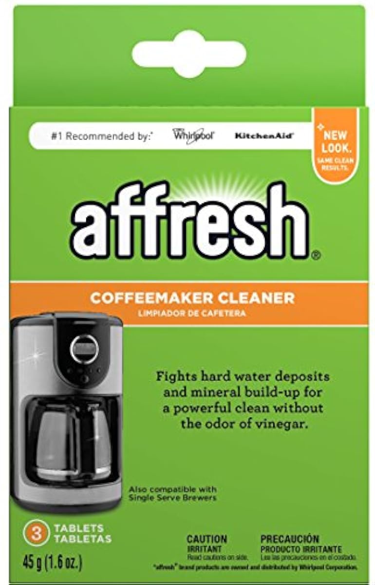 Affresh W10355052 Coffeemaker Cleaner 3 Tablets fights hard water