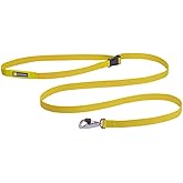 Ruffwear, Flagline Dog Leash, Lightweight 6.5 ft Lead, Lichen Green | Light &amp; Strong Lockable Swivel Crux Clip, Waist‑Worn or Handheld, Adjustable Length, Low‑Profile Pick‑Up Bag Stash Pocket