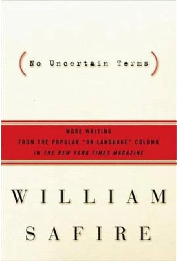 On Language: SAFIRE WILLIAM: 9780812909371: Amazon.com: Books