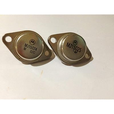 thumbnail interactive-video image 1 of Motorola MJ15024 (NPN) & MJ15025 (PNP) Pair - High-Power Audio Transistors, 16A, 250V, 250W, TO-3 Case 1 of 2