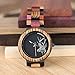 BOBO BIRD Mens Colorful Wooden Watches Classic Leisure Quartz Wristwatches with Cute Deer Pattern Unique Couple Watches for Lovers