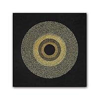 Framed Canvas Wall Art Abstract Circle Canvas Prints Home Artwork Decoration for Living Room,Bedroom - 16x16 inches