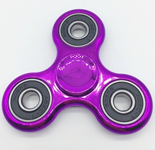 Zonyor Anti-Anxiety 375 Spinner Helps Focusing Fidget Toys Premium Quality EDC Focus Toy for Kids &amp; Adults - Best Stress Reducer Relieves ADHD Anxiety Plating Purple