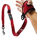 EzyDog HANDY 48 Bungee Dog Leash - The Best Hands-Free Running Leash Training Lead with Superior Control and Reflective Stitching - ZERO SHOCK Shock-Absorbing Technology (Adjustable 36” - 48”, Red)