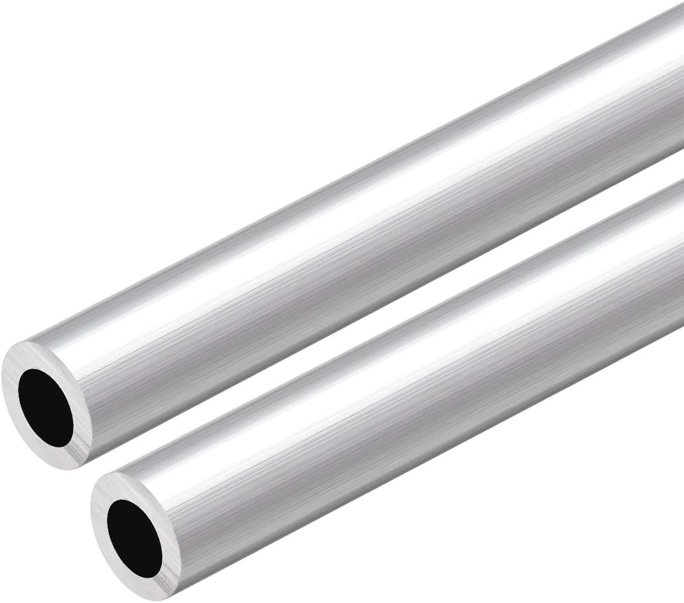 Sourcing Map Aluminium-Rundrohr 4x3mm - 6063 Alu Rohr 300mm Länge