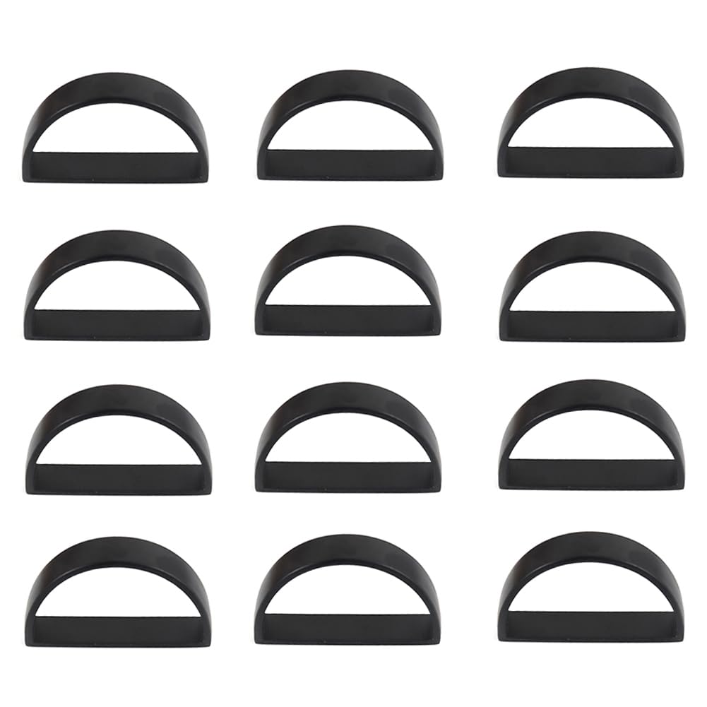 FTEYJEUIOTY 12 PCS Napkin Rings For,Mother'S Day,Thanksgiving,Christmas,Anniversary Dinners Black