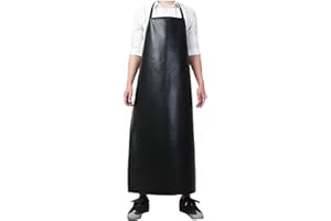 Yolata Waterproof Apron Unisex Adult Industrial Work Apron Rubber Vinyl Heavy Duty Aprons