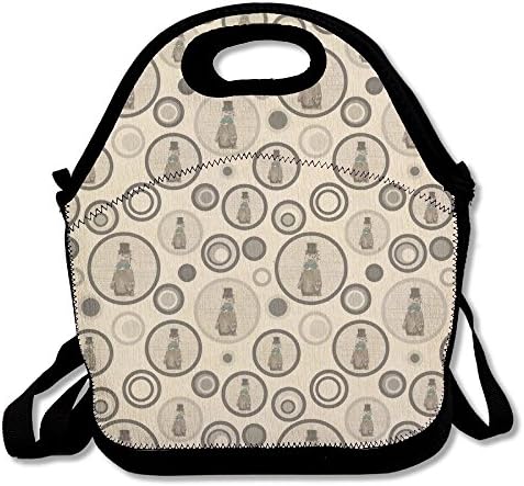 TAVJCFW Generous Customized Suitable For Any Crowd Suitable Occasion Schools -Dandy Otter Bowtie Top Hat Bento Bag