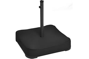 Tangkula Patio Umbrella Base, 220 lbs Heavy Duty Sand Filled Weighted Umbrella Stand with 2 Sandbags, All Weather Oxford Cover, for Poles up to 1.9 inches, for 15 ft Large Market Table Pool Umbrella