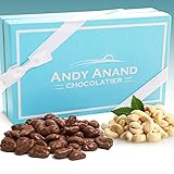 Andy Anand Sugar Free Belgian Milk Chocolate Cashews, Gift Boxed & Greeting Card, Delicious, Succulent & Divine Birthday Valentine Christmas, Holiday Anniversary Mothers Fathers Day