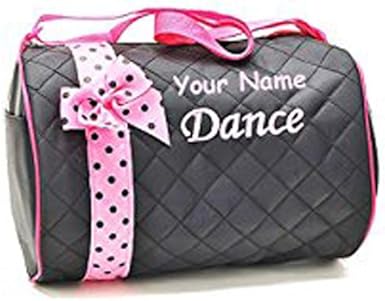 black quilted gym bag