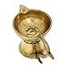 Zap Impex® Brass, Handmade Oil Lamp, Simple Diya with Handle, 12.7 Centimeters