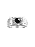 Rylos Men's Ring Sterling Silver Ring, 7MM Round