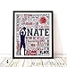 PrintChicks- Basketball Print - Personalized Boy Poster - Team Gift SHIPS 1-2 DAYS ARRIVES BEFORE CHRISTMAS!