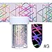 BORN PRETTY 1 Roll Nail Art holographic Foil Laser Sticker Geometric manicuring Starry Sky Transfer Decals 5 Patterns